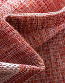 Unique Loom Outdoor Border Collection Area Rug - Soft Border (2' x 3' 1" Rectangle, Rust Red/ Ivory) by GreenHaven Gardens