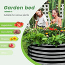 Land Guard 4×4×3ft Galvanized Raised Garden Bed Kit, Round Galvanized Planter Raised Garden Boxes Outdoor, Large Metal Raised Garden Beds for Vegetables, Grey by CozyNest Decor