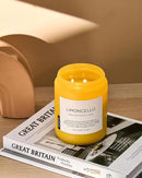 M&SENSE Limocello Summer Scented Candle, 19.4oz 110 Hours Long Lasting Burn Non Toxic Natural Soy Wax Lemon Highly Scented for Home Decor, 2 Wick Relaxing Candle Gifts for Yoga Spa Meditation by CozyNest Decor