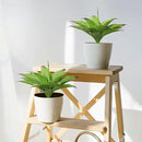 Fake Plants Artificial Agave Plants,Large UV Resistant Fake Agave Planters for Indoor and Outdoor Decorating Tropical Plant Succulents Greenery Indoor Decor13.8 (2Pack, Dark Green) by CozyNest Decor