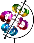 62.9" Large Wind Spinner Outdoor Decor, Garden Art with Metal Stake, Resistant for Yard, Patio and Lawn by CozyNest Decor