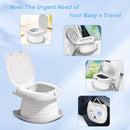 2025 Upgraded Portable Potty Training, Travel Potty for Toddler, portable toilet for kids Foldable, Apply to Seat Emergency Toilet for Camping, Outdoor,Car, Indoor(white Gray) by TinyTreasures Baby Boutique