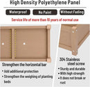 HDPE Raised Planter Box Outdoor,Rot-Resistant and Non-Cracking,Raised Beds for Gardening 29.5 * 14.4 * 9.8 in for Yard,Lawn,Outdoor Planter Boxes Rectangle with Drainage Holes Brown