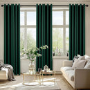 MIULEE Hunter Green Blackout Curtains for Bedroom Living Room 84 Inches Long 2 Panels, Thermal Insulated Room Darkening Drapes Solid Grommet Noise Reduction Emerald Green Christmas Curtains 40x84 Inch by TinyTreasures Baby Boutique