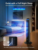 GoveeLife 42'' Tower Fan for Bedroom, Smart Floor Fans with 150° Adjustable Oscillating, APP & Voice Control, 5 Modes 12 Speeds up to 26ft/s, 24H Timer, 27dB Quiet Fan for Cooling Home Office Silver by CozyNest Decor