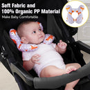 KAKIBLIN Baby Travel Pillow,Baby Neck Pillows for Car Seat,Upgraded Baby Head Pillow,Toddler Head and Neck Baby Support Pillow for Car Seat, Pushchair,Travel (Gray Fox) by TinyTreasures Baby Boutique