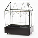 Large Tall Glass Plant Terrarium – House Succulent Terrarium Kit with Lip and Tray Glass Greenhouse Terrarium for Plant 9.5”X5.7”X11.4” by GreenHaven Gardens