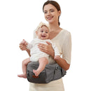 SUNVENO Baby Hip Carrier with Hip Seat, CPC-Certified, Ergonomic Infant Carrier for Newborns & Toddlers up to 45 lbs, Adjustable Waistband, Multiple Pockets, All-Season, Grey by TinyTreasures Baby Boutique