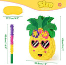 WERNNSAI Pineapple Piñata - Luau Party Piñata Game with Blindfold and Bat for Girls Boys Kids for Hawaiian Tropical Luau Party Supplies Summer Fruit Themed Birthday Party Decorations by TinyTreasures Baby Boutique