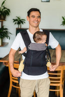 Beco Baby Carrier 8 Hybrid Newborn to Toddler Carrier (7-45lbs) - All in 1 Mesh Toddler Carrier - Baby Carrier Backpack, Front and Hip Carrier with Adjustable Seat - Cooling Ergonomic Carrier (Black) by TinyTreasures Baby Boutique