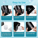 Bubble Machine Automatic Bubble Blower for Kids Batteries Operated Portable Bubble Maker Electric Bubble Machine Adjust Angle by 90° Indoor Outdoor Toy for Birthday Party Wedding (Portable Black) by TinyTreasures Baby Boutique