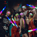 148 PCS Glow in the Dark Party Supplies, 16PCS Foam Glow Sticks, 16PCS LED Glasses,100PCS Glow Sticks Bracelets and 16Pcs LED Hair Clips Fiber Optic for Glow Party, Wedding, Halloween Party by TinyTreasures Baby Boutique