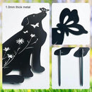 Metal Dog Statues for Garden,3 Pack Silhouette Beagle Garden Decor for Outside,Outdoor Dog Decor by GreenHaven Gardens