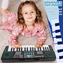 M SANMERSEN Kids Piano Keyboard, Piano for Kids with Microphone Portable Electronic Keyboards for Beginners 37 Keys Musical Toy for 3/4/5/6 Year Old Girls Boys by TinyTreasures Baby Boutique