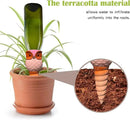 Hunthawk Plant Watering Stakes Owl, Self Watering Spikes Automatic Terracotta Spiral Devices with Irrigation Watering System for Outdoor Indoor Plants 6 Pcs by GreenHaven Gardens
