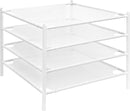STORAGE MANIAC Sweater Drying Rack, Mesh Clothes Drying Rack, Stackable Laundry Drying Rack, Lay Flat Dryer for Delicates, Portable Dry Rack for Indoor or Outdoor, White, 4-Pack by TinyTreasures Baby Boutique