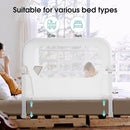 Baby Bed Rail Guard for Toddlers - 35.4" Toddler Bed Rails for Crib,Twin,Full, Queen Bunk Size Bed Swing Down Bedrail Extral Tall Child Safety Side Railing Guards for Kids by TinyTreasures Baby Boutique