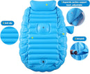 Baby Inflatable Bathtub, Portable Infant Toddler Bathing Tub Non Slip Travel Bathtub Mini Air Swimming Pool Kids Thick Foldable Shower Basin with Air Pump, Blue by TinyTreasures Baby Boutique