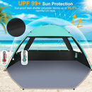 Gorich Beach Tent Sun Shelter for 3/4-5/6-7/8-10 Person with UPF 50＋ UV Protection, Lightweight & Easy Setup Beach Shade Canopy, Portable Beach Shade Tent Beach Cabana by TinyTreasures Baby Boutique