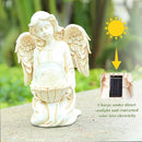 Angel Statue Outdoor Decor, Angel Gardening Gifts with Solar LED Lights by CozyNest Decor