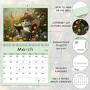 GuassLee Cat Vertical Wall Calendar 2025, 19-Months Aesthetic Hanging Wall Calendar Jun. 2025 to Dec. 2026, 14" x 23" Monthly Planner Cat Kitten with Thick Paper for Office Home Wall Decor Organizing by TinyTreasures Baby Boutique