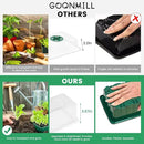 GOONMMILL Seed Starter Tray with Timed Grow Light, 5 Packs Plant Starter Tray Seedling Starter Kit with Humidity Domes Base Indoor Greenhouse Mini Propagator Station for Seeds Growing Starting by GreenHaven Gardens