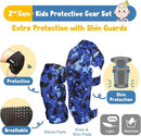 Soft-Style Kids Knee and Elbow Pads with Bike Gloves, Flexible Impact-Resistant Gear for Ages 2-11, Designed for Balance Bikes, Roller-Skating, and Skateboarding by TinyTreasures Baby Boutique