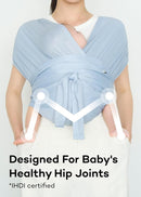 Konny Baby Carrier Flex SoftBreeze with Head Support - Adjustable, Easy to Wear Baby Wrap Sling, Perfect for Newborn Babies Essentials up to 44 lbs (XS-XL) - Beige by TinyTreasures Baby Boutique
