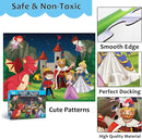 Jumbo Fairy Tales Floor Puzzle for Kids, Large Jigsaw Puzzles 35 Piece for Kids Ages 3-5,Preschool Learning & Education Toys, Gifts for 4-8 Year Old Boys and Girls (Kingdom Story) by TinyTreasures Baby Boutique