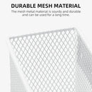 dedoot Magnetic Pencil Holder, Locker Pencil Holder Strong Magnetic Holder for Whiteboard Marker, 4.7x2.3x3.7inch Black Mesh Magnetic Holder for Fridge, Sponge, Recipe, Beverage,White by CozyNest Decor