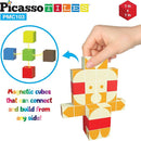 PicassoTiles 103 Pieces 1" Magnetic Toy Building Block Cubes Building Block, 3D Cube Construction Cubes Magnet Sensory Toys Gifts Educational with Free Idea Book for Kid, Boy, Girl & Toddler PMC103 by TinyTreasures Baby Boutique