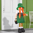 Large St Patricks Day Gnome Plush Decorations Outdoor, Cute Standing Saint Patricks Day Gnomes Gift Decor with Retractable Spring Legs, Placed Outside Yard/Porch/Garden/Indoor/Home/Office by GreenHaven Gardens