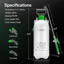 VIVOSUN Pump Sprayer 1.8 Gallon, Portable Water Spray Bottle in Lawn and Garden Yard, Weed Sprayer for Plants with 3 Nozzles, Adjustable Shoulder Strap, Pressure Relief Valve by GreenHaven Gardens