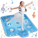 GirlsHome Dance Mat - Frozen Toys for Girls Electronic Dance Pad with 5 Game Modes, Built-in Music, Touch Sensitive Light Up LED Kids Musical Mat, Christmas & Birthday Gift for Girls 3-13 by TinyTreasures Baby Boutique