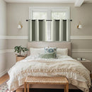 MIULEE Short Curtains for Windows - Sage Green Blackout Half Window Curtains Thermal Insulated Privacy Drapes for Kitchen Bedroom Bathroom Grommet Top Small Basement Tiers W40 x L36 Inch 2 Panels by TinyTreasures Baby Boutique