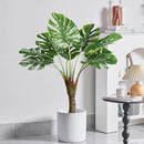 11 Inch Pot for Plants, Large Cement Planter with Drainage Hole, Mid-Century Modern Concrete Flower Pots for Home Decor, Office & Outdoor (White) by GreenHaven Gardens