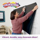 Colorations Dual Surface Paper Roll Classroom Supplies for Arts and Crafts Black (36" x 1000') (Item