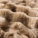 BENVWE Fluffy Faux Fur Throw Blanket for Couch - Soft, Plush, Thick, Cozy, Fuzzy Luxury Minky Bubble Blanket for Home Living Room Decor, Gifts for Women, Tie-dye Brown, 51" x 63", 1100GSM by CozyNest Decor