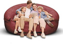 Bean Bag Chair for Adults 6FT,Soft Removable Cover for Teens/Girls Bedroom,Fluffy Giant Round Floor Beanbag Lounger Chairs (No Filler,Claret) by CozyNest Decor