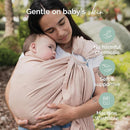 Boba Ring Sling Baby Carrier Newborn to Toddler - Lightweight & Breathable Baby Sling, Hip-Healthy Carrier Sling, Baby Wrap Carrier for Front & Hip Carry, 8-35 lbs (Linen Peony) by TinyTreasures Baby Boutique