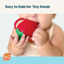 RaZbaby Fruitique Fruit Feeder One-Piece Baby – Larger Opening for Refilling & Fits More Fresh/Frozen Fruit for Teething Relief, Easy to Hold, Safer Design, BPA-Free, Dishwasher Safe - Banana by TinyTreasures Baby Boutique