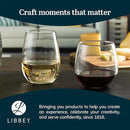 Libbey Stemless 12-Piece Wine Glass Party Set for Red and White Wines by CozyNest Decor