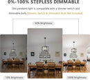 ANKYLHUA Black Nickel Chandelier,6-Lights Ceiling Light Fixture E12,Adjustable Hight Pendant Lights Kitchen Island,Chandeliers for Dining Room Bedroom,Entryway,Foyer by CozyNest Decor