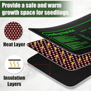 Seed Starter Kit - 10 Pack 1020 Seed Trays with 2 Seedling Heat Mats for Plants (10"x20.5"), Complete Seed Germination Kit for Indoor Gardening, Greenhouse Accessories by GreenHaven Gardens