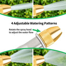 AUTOMAN Garden Hose Nozzle Sprayer - High Pressure 100% Metal Water Spray Nozzle With 4 Patterns - Heavy Duty for Watering Plants, Lawns, Washing Cars & Pets by GreenHaven Gardens