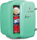 IBMF4MNT Fridge for Bedroom, Skincare, Portable Cooler & Warmer for Makeup, for Office & Home Refrigerator, Mini (4 L / 6-Can), Mint Green by CozyNest Decor