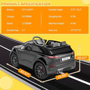 Hetoy Kids Ride On Car with Remote, Licensed Land Rover Kids Electric Car, Ride On Toys for Kids 3-8 with Mp3 Player, Rocking, Pull Rod, Black by TinyTreasures Baby Boutique