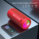 Ortizan Portable Bluetooth Speaker: IPX7 Waterproof, 24W Loud Sound, Deep Bass, Bluetooth 5.3, LED Lights, Wireless Stereo Pairing, 30H Playtime, for Home/Outdoor/Party/Beach, Birthday Gift (Red) by TinyTreasures Baby Boutique