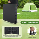 6FT Folding Table, Heavy Duty Plastic Table Portable Fold-in-Half Utility Table Indoor Outdoor Picnic Table w/Handle & Lock for Camping BBQ Party Wedding Market Events, Black by GreenHaven Gardens