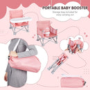 Portable Booster Seat, Toddler Baby Seat with Tray for Dining Table Compact Floor Chair for Camping Lawn Beach Babies Travel 6-36 Months by TinyTreasures Baby Boutique